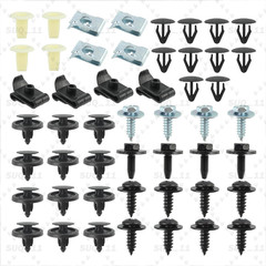 50Pcs Engine Splash Shield Fender Bumper Screw Clips Rivet Fastener For Toyota