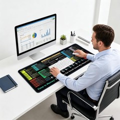 Excel Cheat Sheet Desk 31.5L x 11.8W inches, Pad 002