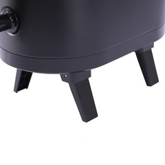 11.42*7.09*12.6in 2.11Gal Black Oval Insulated Beverage Dispenser W/ Thermometer