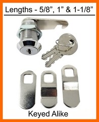 Admiral Compartment Storage Locks – Keyed the Same – 5/8″, 1″ & 1-1/8″ lengths