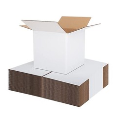 50 6x6x6 Cardboard White Boxes Mailing Packing Shipping Box Corrugated Carton
