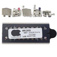 US Dental Orthodontic Metal Brackets MIM Mini Braces Roth MBT 022 018 345 Hooks