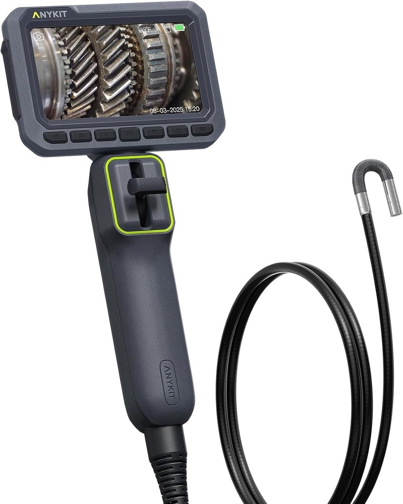 5.5mm Endoscope Borescope Inspection Camera Two-Way Articulating 4.3″ IPS Screen