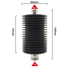 Round RF Coaxial Attenuator 100W 1dB-60dB N Type Male to Female DC-3.0GHz 50 Ohm