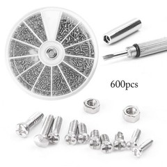 Small 12 Kinds of Screw Nuts Electronics Assortment Kit M1 M1.2 M1.4 M2.5 tb