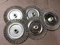 5 NEW Weiler 09200 7in Roughneck Root Pass Wire Wheel Brush Stainless 5/8-11