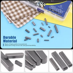 Glarks 140Pcs 16 Sizes Key Stock Keystock Assortment Kit, 8mm 10mm 12mm 16mm …