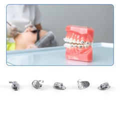AZDENT Dental Orthodontic Buccal Tubes 1st 2nd Molar Tube Roth MBT 022 Bondable