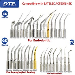 Woodpecker DTE Tips Dental Ultrasonic Piezo Scaler Fit EMS NSK SATELEC Handpiece