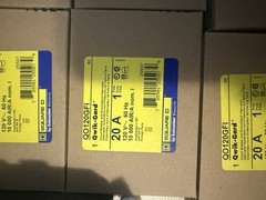 Square D QO120GFI 20A 120V 1-Pole GFCI Circuit Breaker, Pack of 10