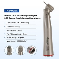 1-10*SANDENT Dental 1:4.2 LED Contra Angle Internal/External Water Handpiece