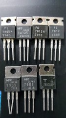 Various DC voltage regulators used by Older ONKYO as obtained (see note)