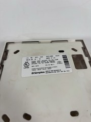 Simplex 4903 – 9428 Fire Alarms White Wall Mount