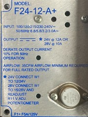 Condor F24-12-A+ Power Supply I/P 100-240V O/P 24V – 12A, 28V – 10A
