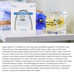 AZDENT Dental Orthodontic Arch Wire Super Elastic Niti Rectangular Ovoid Form US