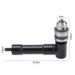 Cordless Right Angle Drill Adapter 90 Degree Adapter Drill with 3/8″ Keyed Chuck