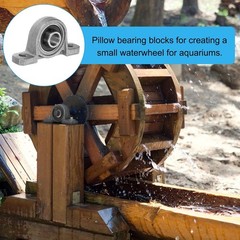 PATIKIL Pillow Block Bearing 5/16″ / 8mm Bore, 4 Pcs Vertical Zinc Alloy 5/16