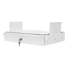 Under Desk Pull-out Drawer Storage Tray with Lock for Desk Organization Office