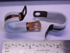 10 Mil-Spec Umpco S280D-8 1/2″ Brown Anodized Teflon Cushioned Loop Clamps