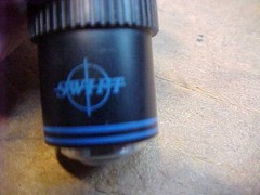 Lot of 3 Swift Microscope Objectives DIN 4 0.10, DIN 10 0.25 & DIN 40 0.65
