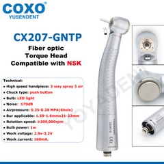 US COXO Dental Turbine High Speed Fiber Optic Handpiece Coupling 6 Pin Fit NSK