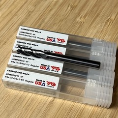 (4) YG-1 Square 4Fl. End Mill 1/4″x 1/4″x 3/4″x 2-1/2″ UGMF89016 TiAlN Coated B2