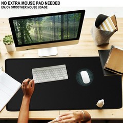 Large Gaming Mouse Pad, 31.5″ x15.7″ 31.5 inches x 15.7 inches, Black