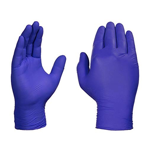 AMMEX INDIGO NITRILE DISPOSABLE EXAM GLOVES 3 MIL LATEX POWDER FREE BOX OF 100