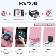 15″x15″ Clamshell T-shirt Heat Press Machine Digital Transfer Sublimation Print