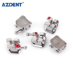 10 Kits AZDENT Dental Orthodontic Brackets Metal Brace Mini Roth 022 Hooks 345