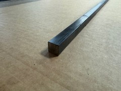 1″ Square Steel Bar x 6.50″ Length, 1″ Solid Square Bar, Mild Steel