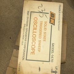 B&K Precision 1470 Analog Oscilloscope Dual Trace CRT Scope w/2 Probes in box