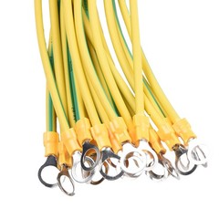 Ground Wire 10cm/20cm/30cm 20pcs BVR Solar PV Ground Wire Yellow-green