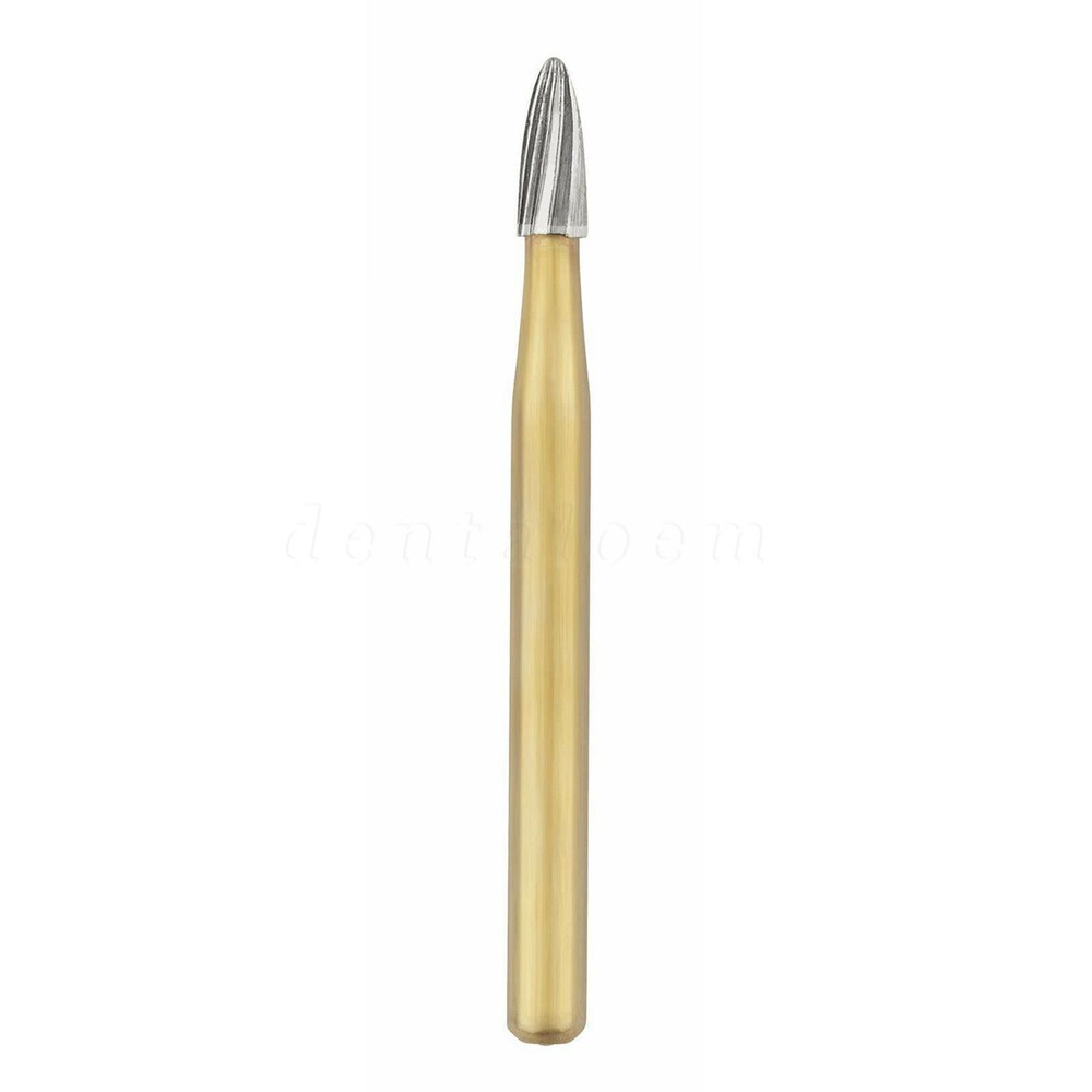 Dental Trimming/Finishing Gold FG Burs Tungsten Carbide High Speed SANDENT
