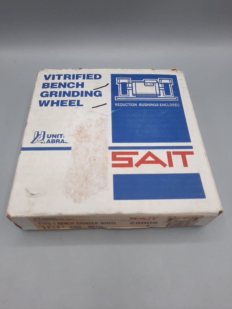 UNITED ABRASIVES-SAIT 28006 Bench Grinding Wheel 6 diameter A36X Type I