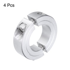 4pack Double Split Shaft Collar 1″ Bore Aluminum Clamping Collar 1-3/4″ OD