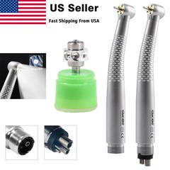 OLED 5 Light LED E-Generator Dental High Speed Fiber Optic Handpiece 2/4Hole B/M