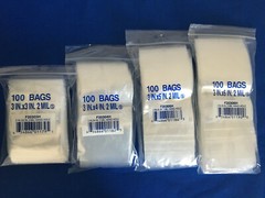 3×3,3×4,3×5,3×6 Plastic ZipLock Top Reclosable Poly Jewelry Bags 2Mil Hang Hole