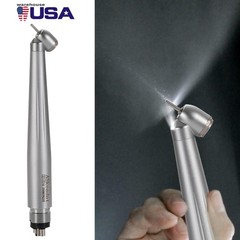 LED Dental Surgical Handpiece 45 Degree High Speed Turbine 4 Hole Rare Exhaust