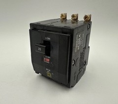 Square D QHB320 Circuit Breaker 20A 3P 120/240V 65kA Bolt On 20 Amp 3 Pole QOB