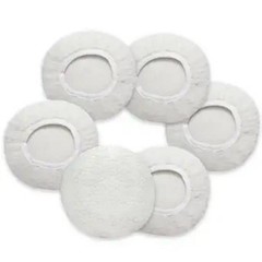 6 PCS Car Buffing Pads for 5-6 Inch Orbital Polisher, Lamb Fleece Polishing Pad