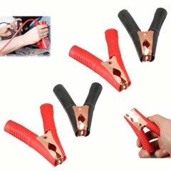 4PCS New Car Alligator Clips Crocodile Clip Battery Test Clamps 100A Red Black