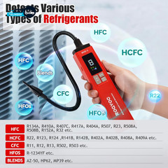 HVAC Refrigerant Leak Detector Heated Diode Sensor Battery Powered | Halogen