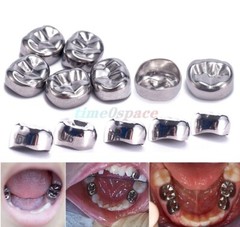 48 sizes Dental Kids Crown Primary Molar Pediatric Crowns Stainless Steel 5pcs