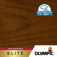 Elite 5 Gal. American Chestnut Semi-Transparent Exterior Stain and Sealer in One