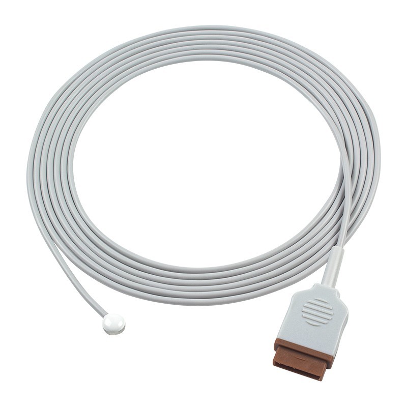 Compatible GE Marquette 11Pin Reusable Temperature Probe Adult Skin 3.0M