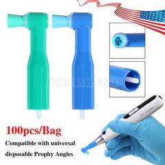 100pcs Dental disposable prophy angles Latex Free 90° Polishing Cups USA OR