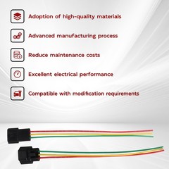 3 pin Waterproof Electrical 1.8mm Wire Connector Mating Harness Plug Fit for car