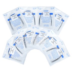 AZDENT Dental Orthodontic Stainless Steel Round Arch Wires Nature Form All Sizes