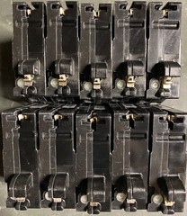 LOT OF 10 SIEMENS QA120AFCN 20A AFCI PLUG ON NEUTRAL (NO WIRE) NEW
